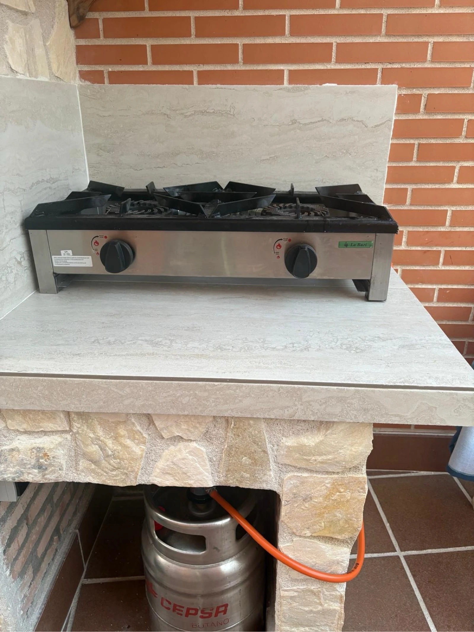 Cocina industrial 2 fogones
